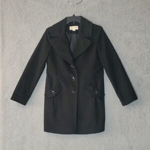 Michael Kors Classic Black Pea Coat